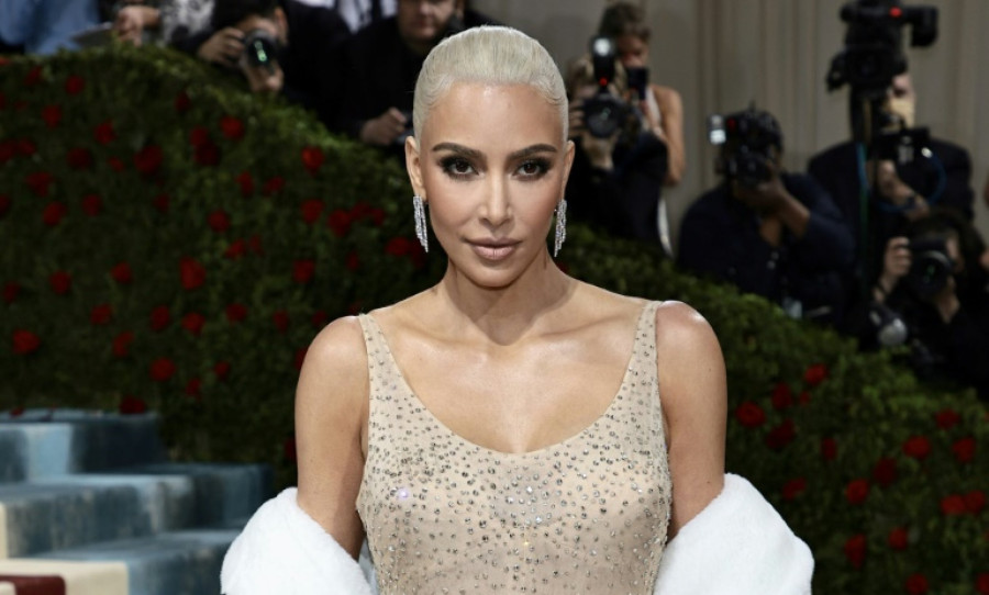 Kim Kardashian wore Marilyn Monroe's dress for just a few minutes at the Met Gala in May 2022