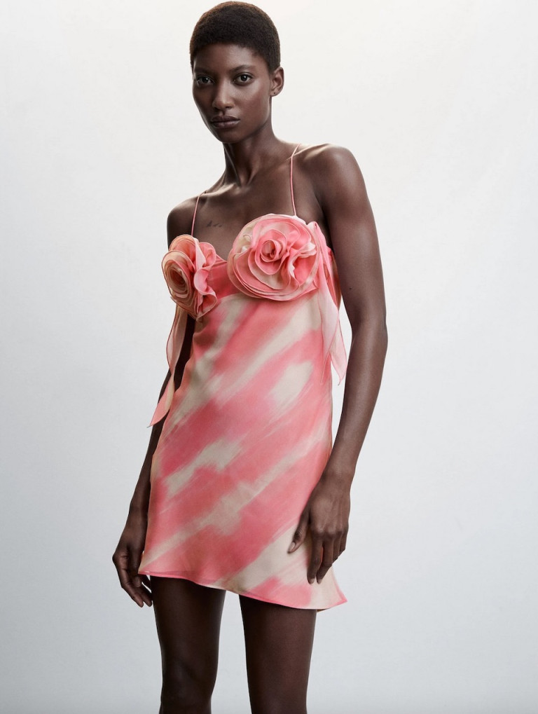 Mango Floral Maxi Slip Dress