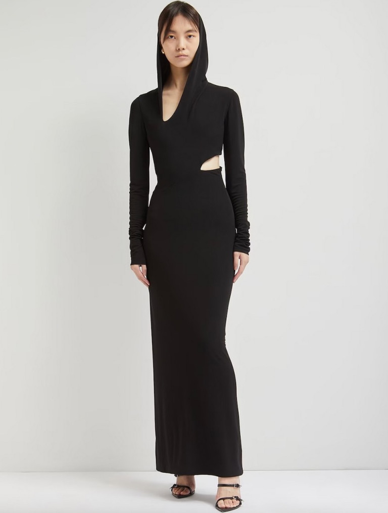 Versace Jersey Cutout Midi Dress