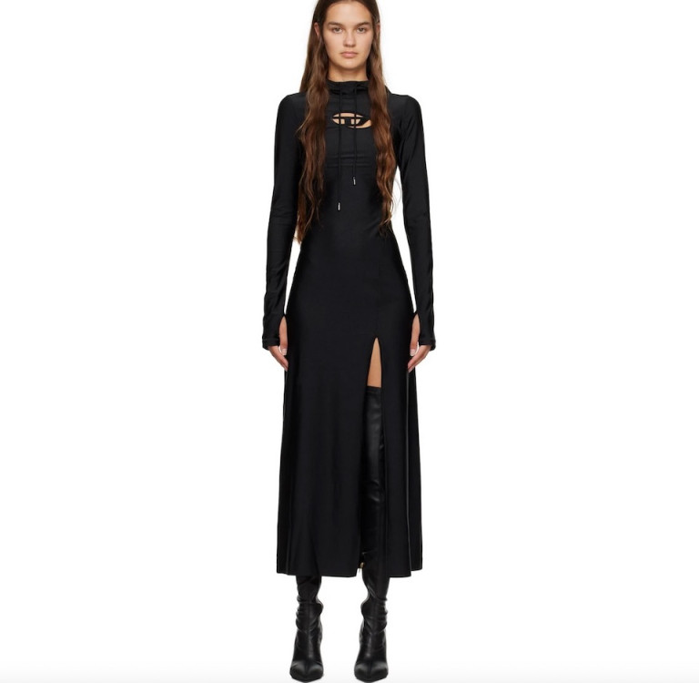 Diesel Black D-Mathilde Maxi Dress