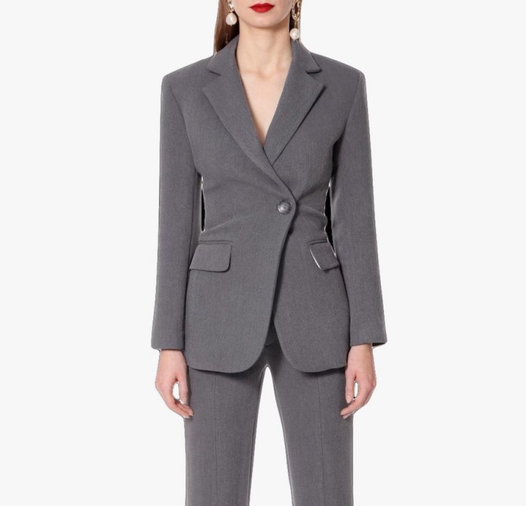 Aggi Isabella Baltic Grey Hourglass Shaped Blazer
