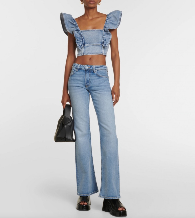 Ganni Mid-Rise Flared Jeans