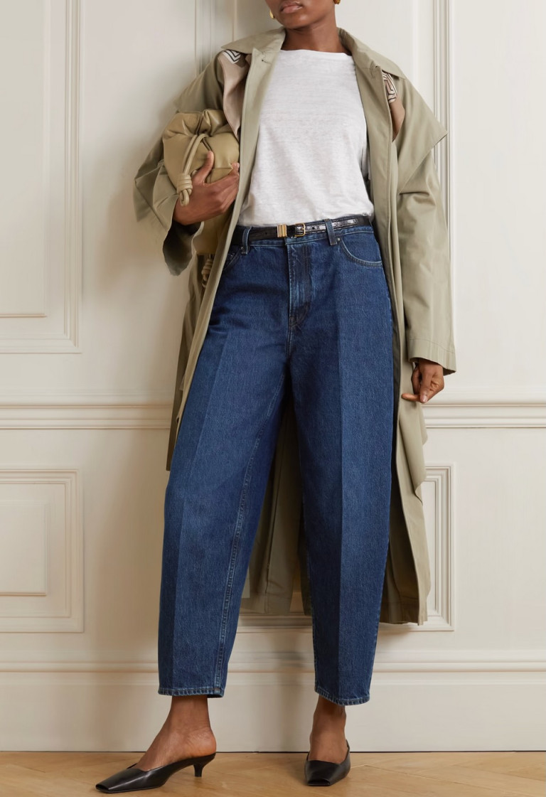 TOTEME High-Rise Tapered Organic Jeans