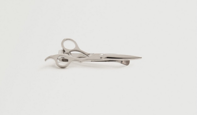 Mango Metal Scissors Brooch