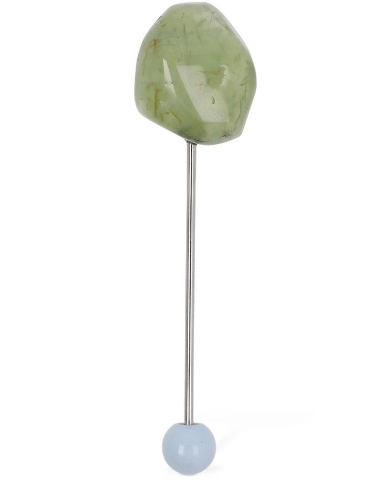Dries Van Noten Prehnite Stone Brooch