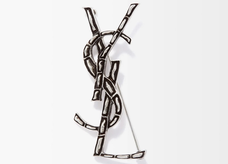 Saint Laurent Opyum YSL Monogram Brooch