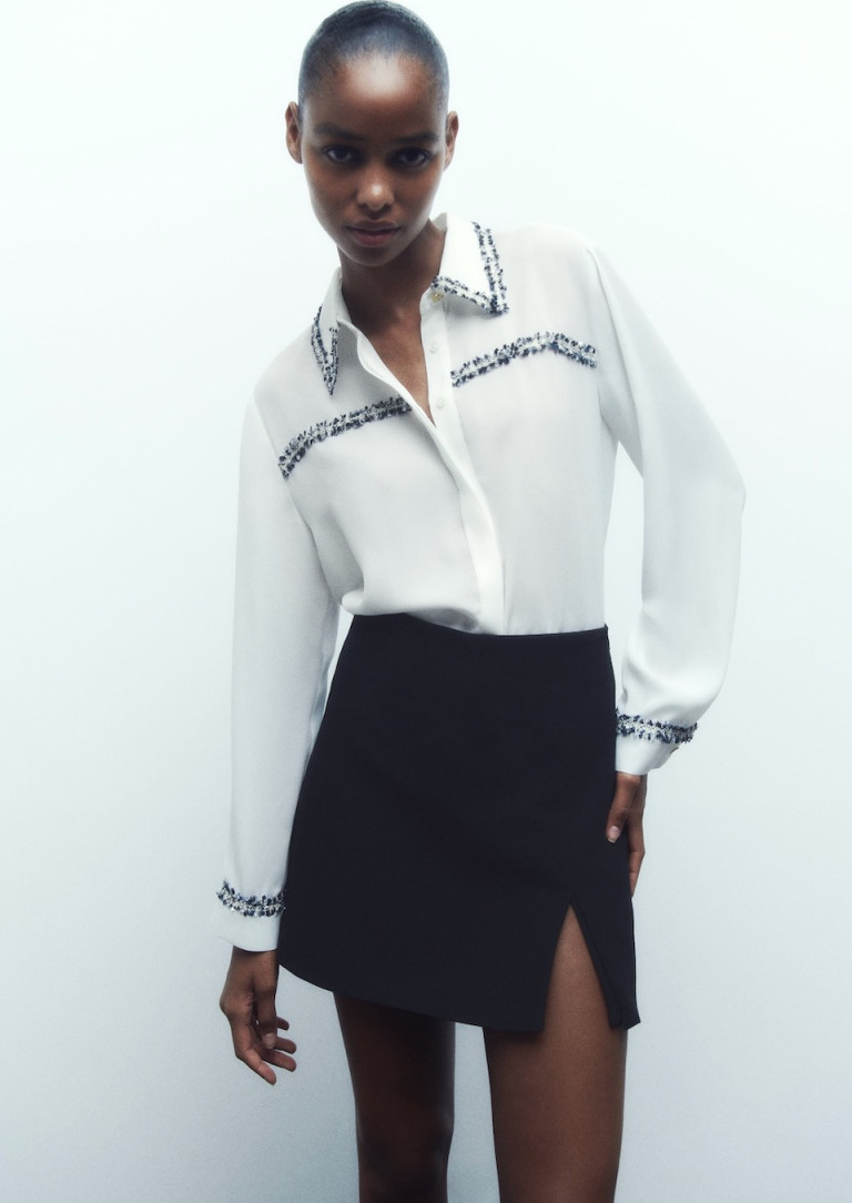 Zara Combination Textured Shirt