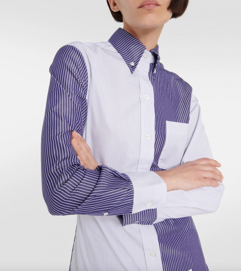 Thom Browne Striped Cotton Poplin Shirt