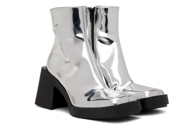 Justine Clenquet Silver Milla Boots