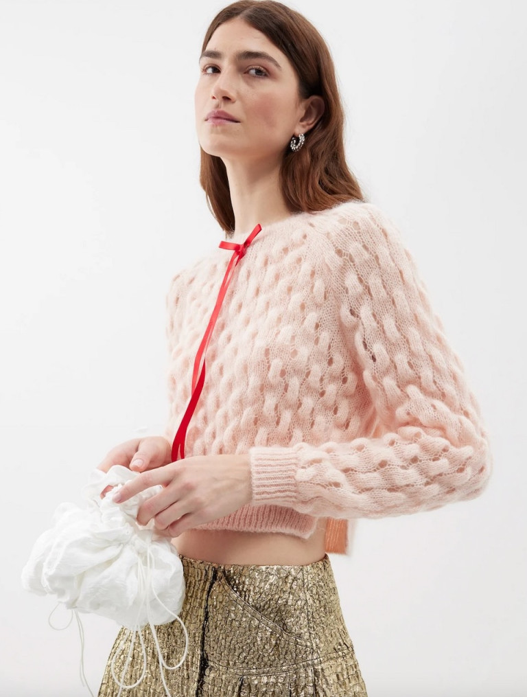 Simone Rocha Chunky-Knit Mohair-Blend Sweater