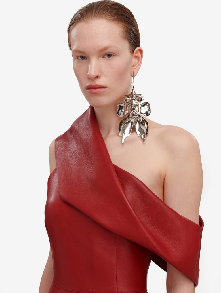 Alexander McQueen Orchid Stick Earring