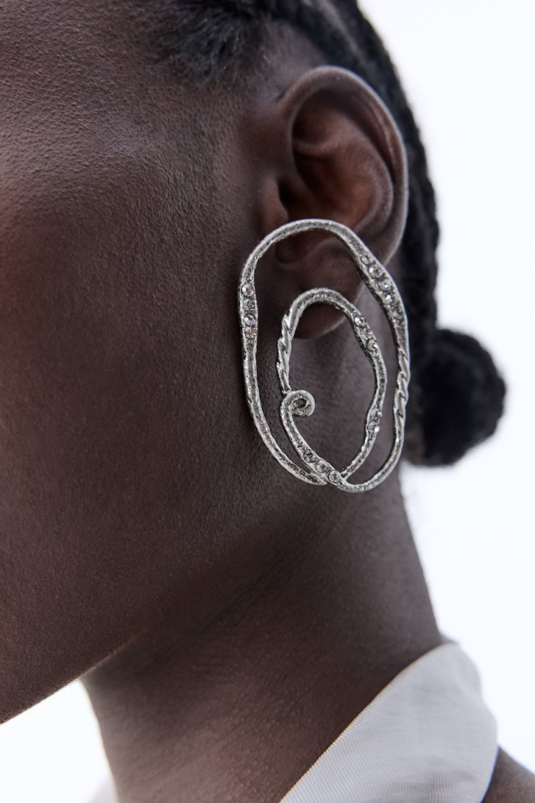Zara Textured Shiny Earring