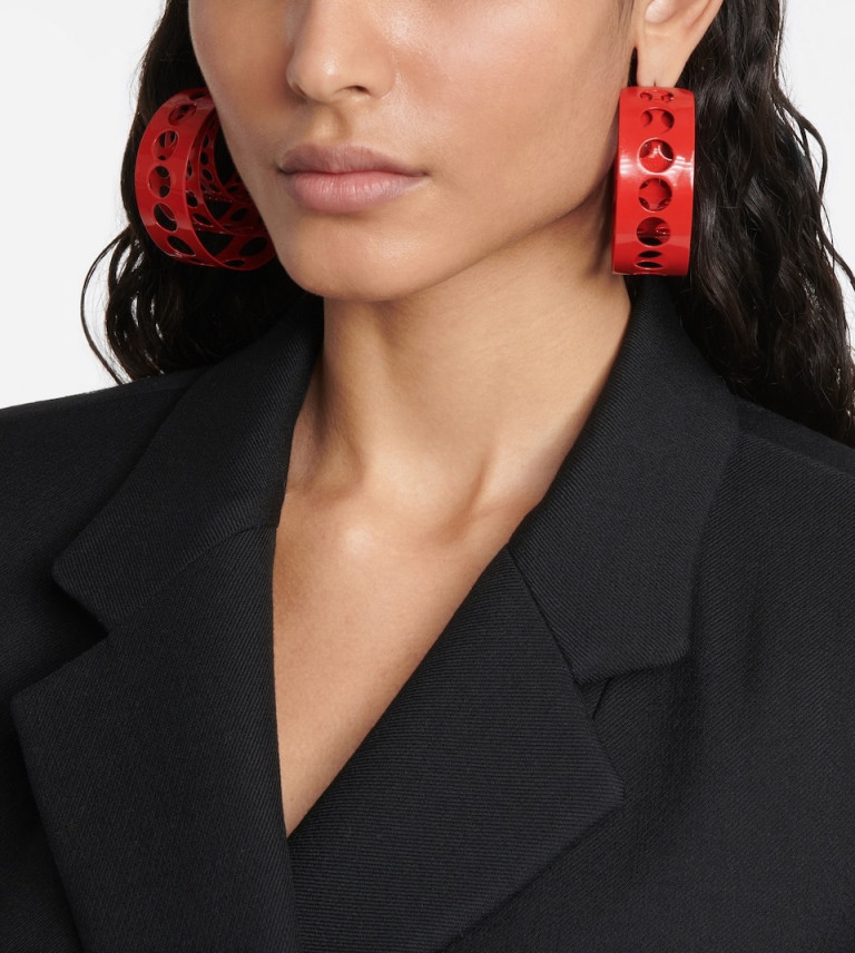 Alaia Medium Hoop Earrings