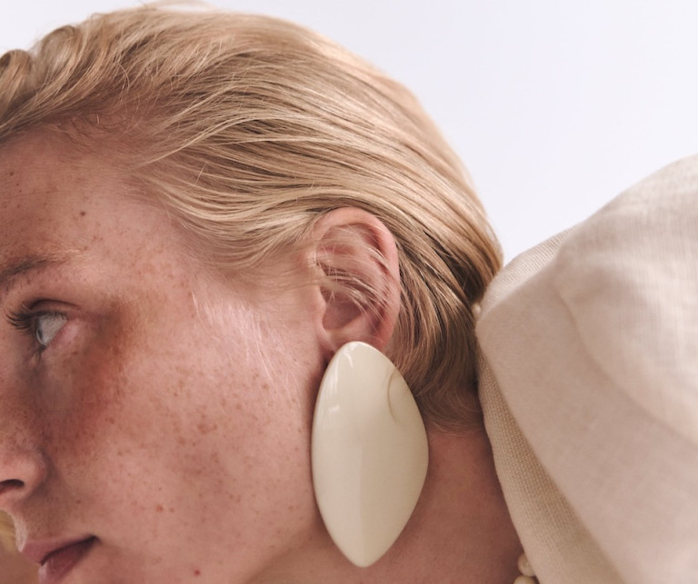 Zara Resin Plaque Earrings