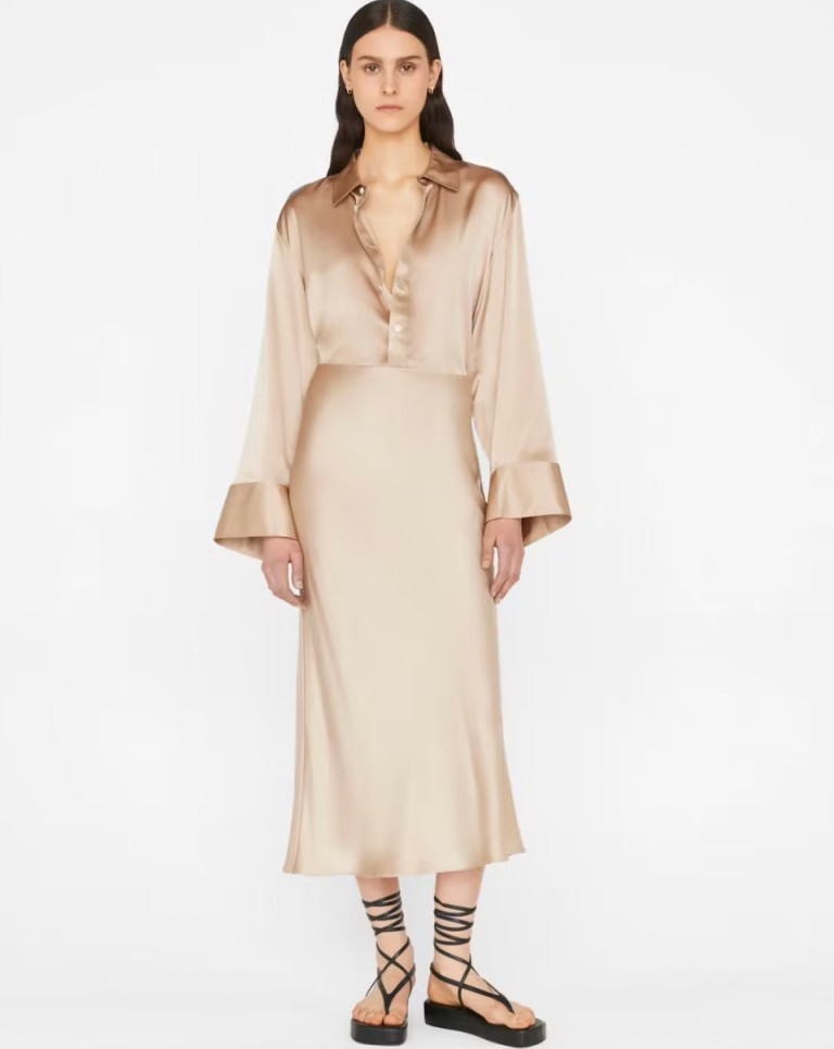 Frame Bias Midi Skirt