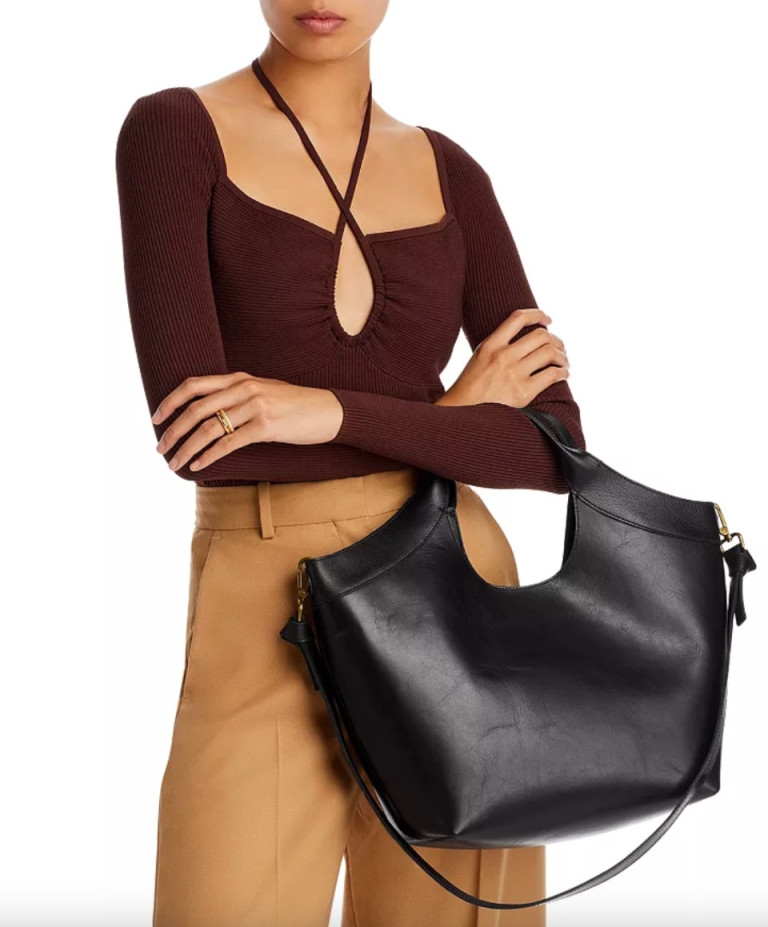 Madewell Sydney Cut Out Leather Tote