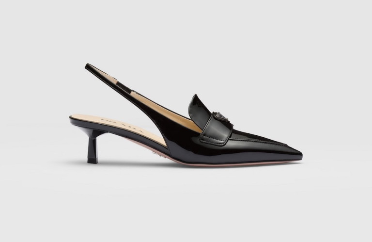 Prada Patent Leather Slingbacks