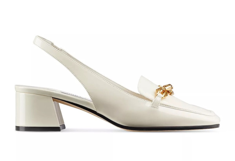 Jimmy Choo Diamond Tilda Slingback Heeled Loafers