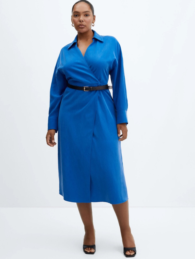 Mango Belt Shirt Dress