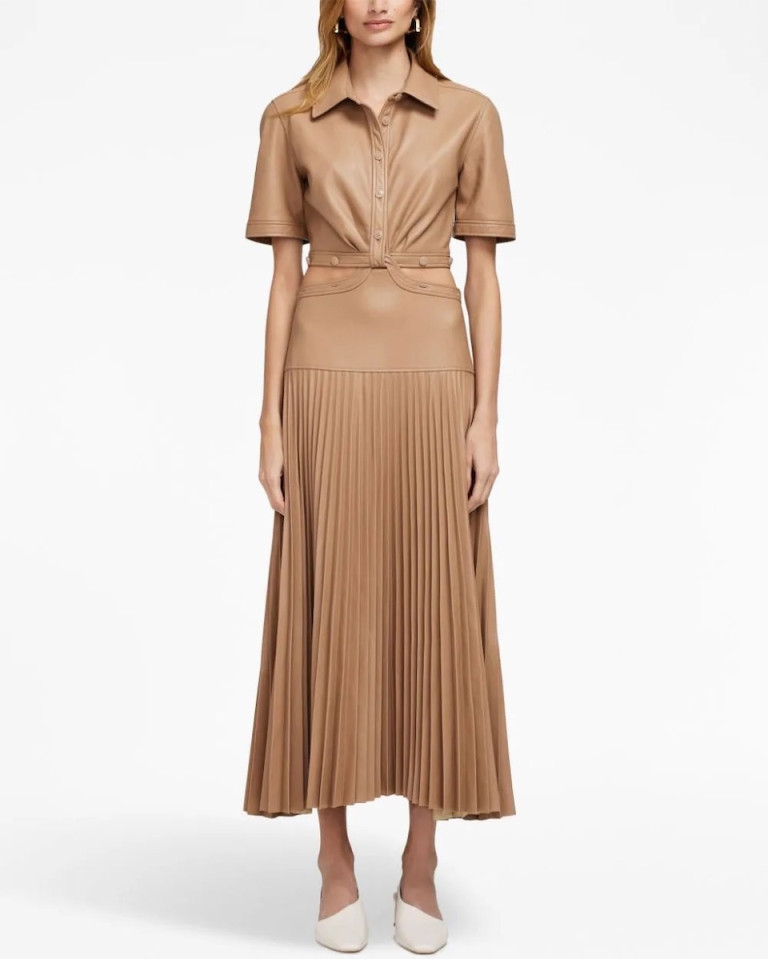 Simkhai Maritza Cut-Out Detail Shirtdress