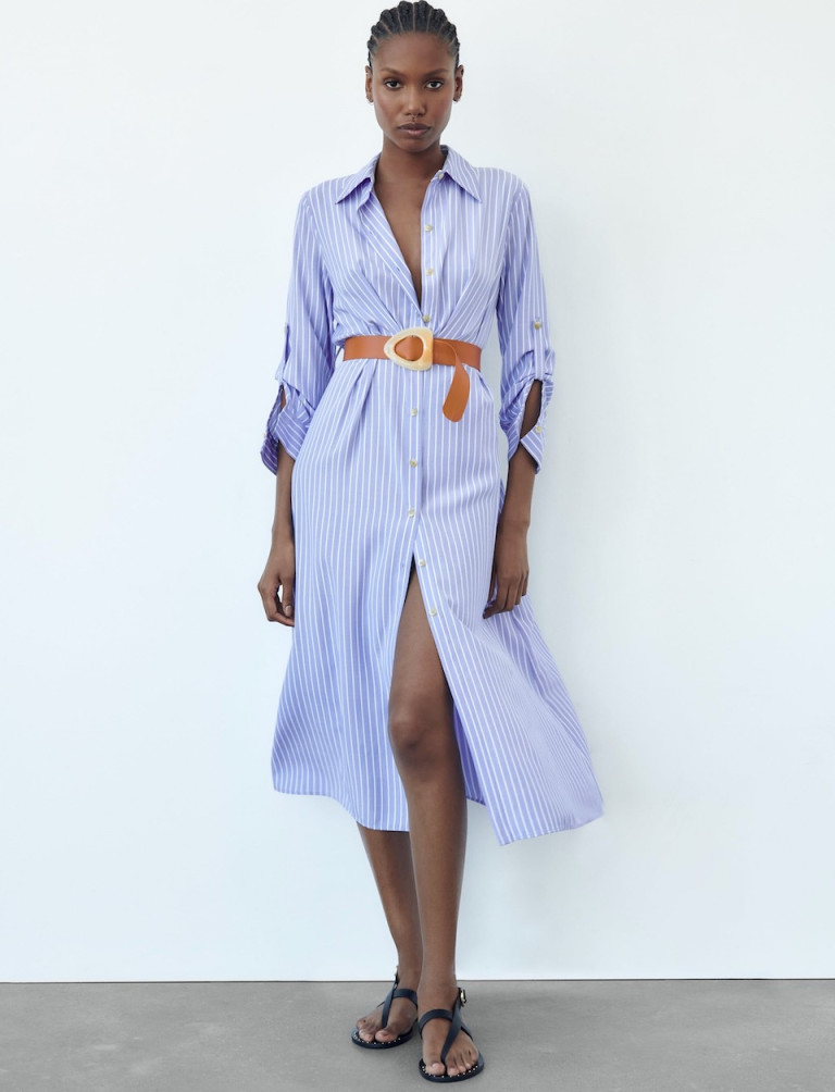 Zara Belted Shirtdress
