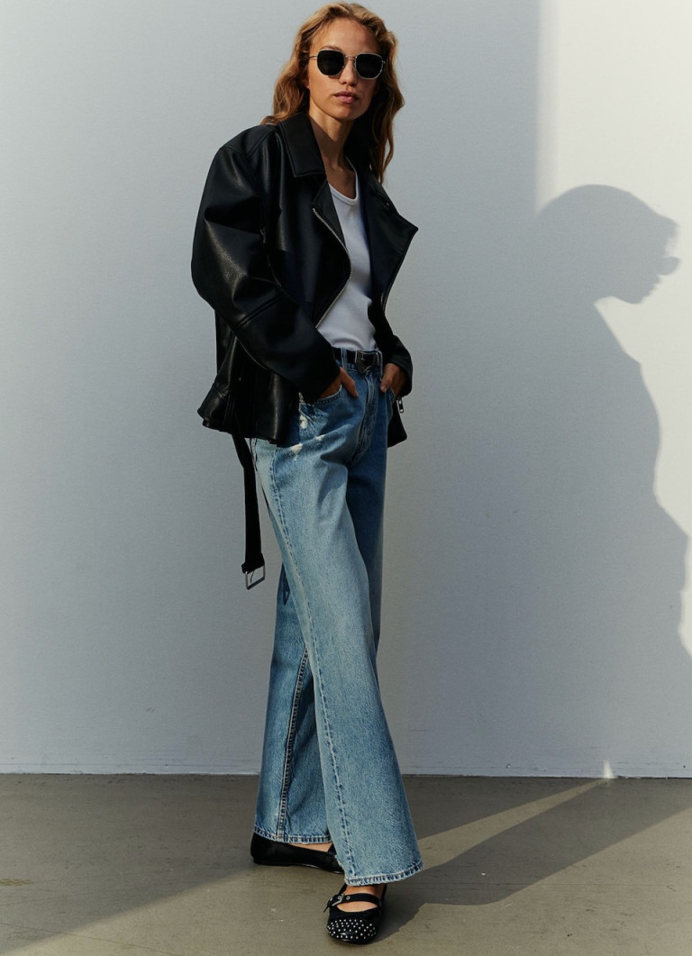 H&M Oversized Biker Jacket