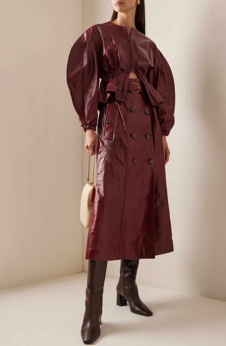 Ulla Johnson Briar Cinched Leather Jacket