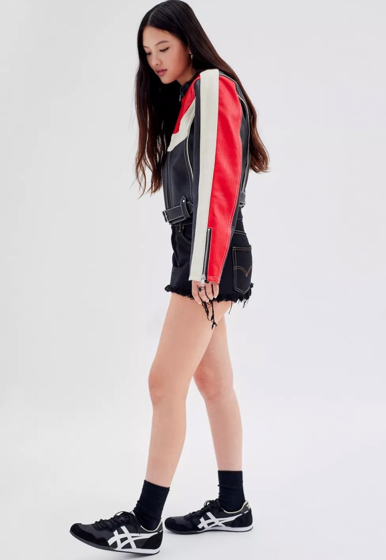 Urban Outfitters Jordan Faux Leather Fitted Racer
