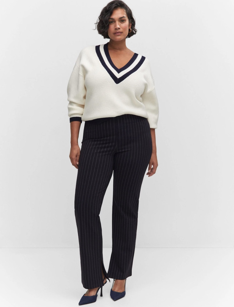 Mango Pinstripe Leggings
