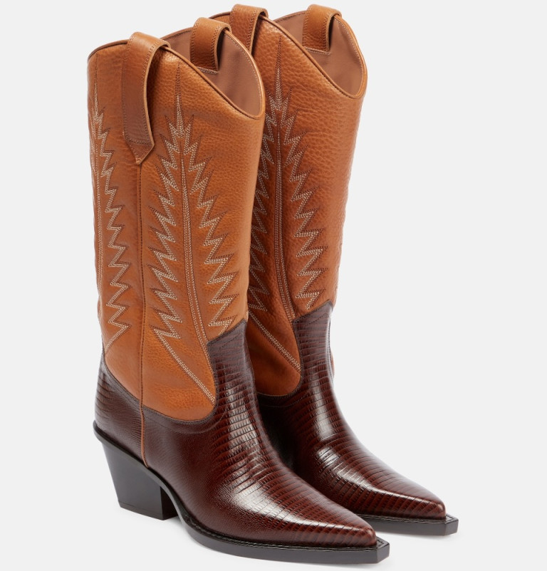 Paris Texas Rosario Leather Cowboy Boots
