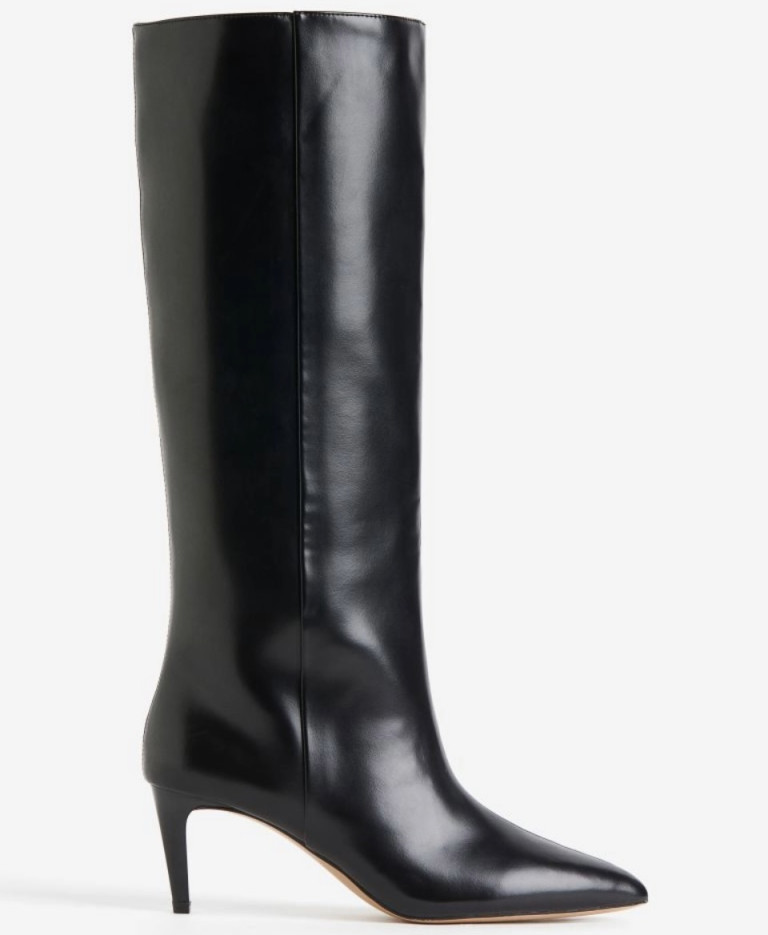 H&M Knee-High Heeled Boots