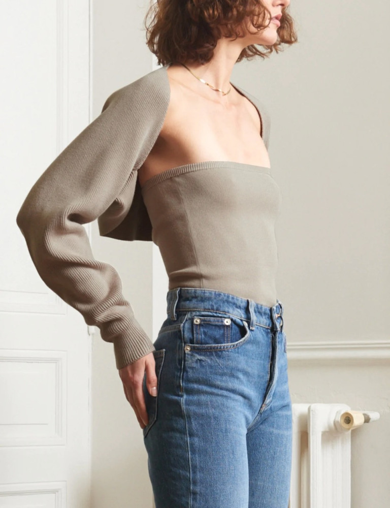 Pixie Market Two-Piece Knit Top
