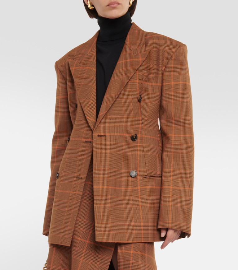 Stella McCartney Checked Virgin Wool Blazer