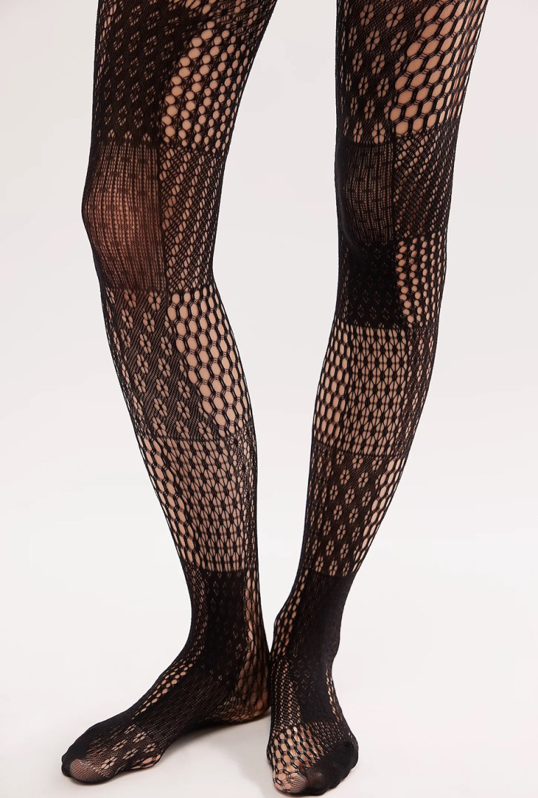 Emilio Cavallini Patchwork Lace Tights