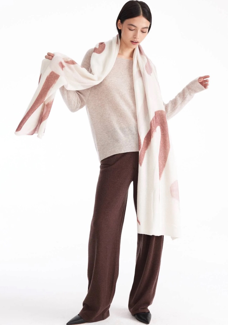 Naked Cashmere Printed Love Scarf