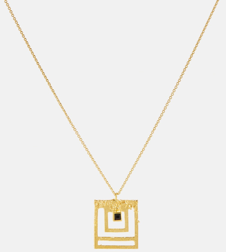 Khaite x Elhanati 24kt Gold-Plated Silver Pendant Necklace