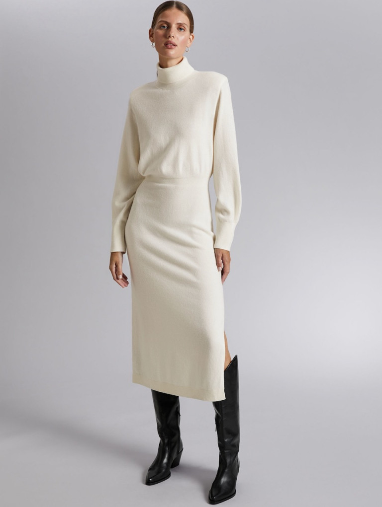 Other Stories Slim-Fit Wool Knit Dress