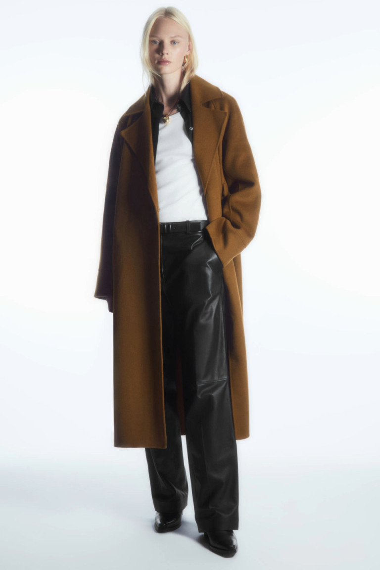 COS Belted Double-Faced Wool Coat