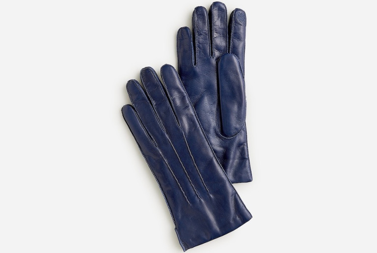 JCrew Italian Leather Tech-Touch Gloves