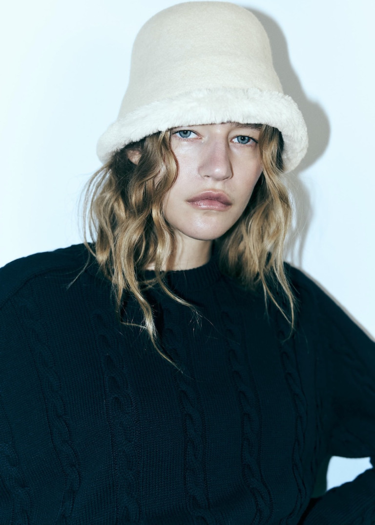 Zara Faux Fur Wool Bucket Hat