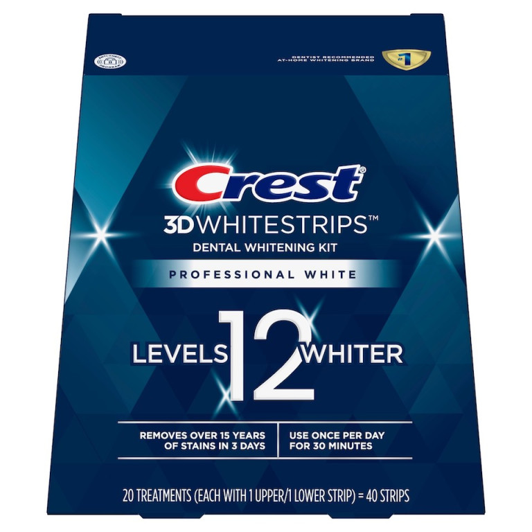 Crest 3D Whitestrips Professional Enamel Safe Teeth Whitening Kit