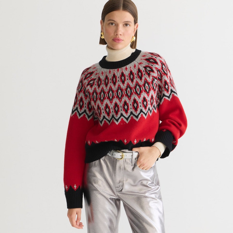J.Crew Cashmere Fair Isle Relaxed Sweater