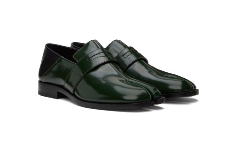 Maison Margiela Green Tabi Loafers