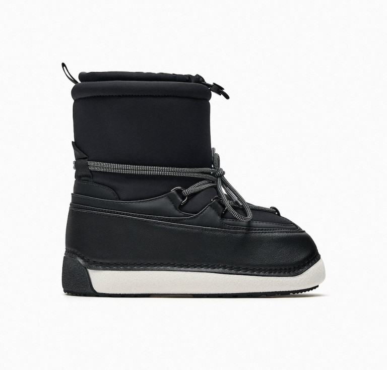 Zara Water Resistant and Water Repellent Ankle Boots Ski Collection