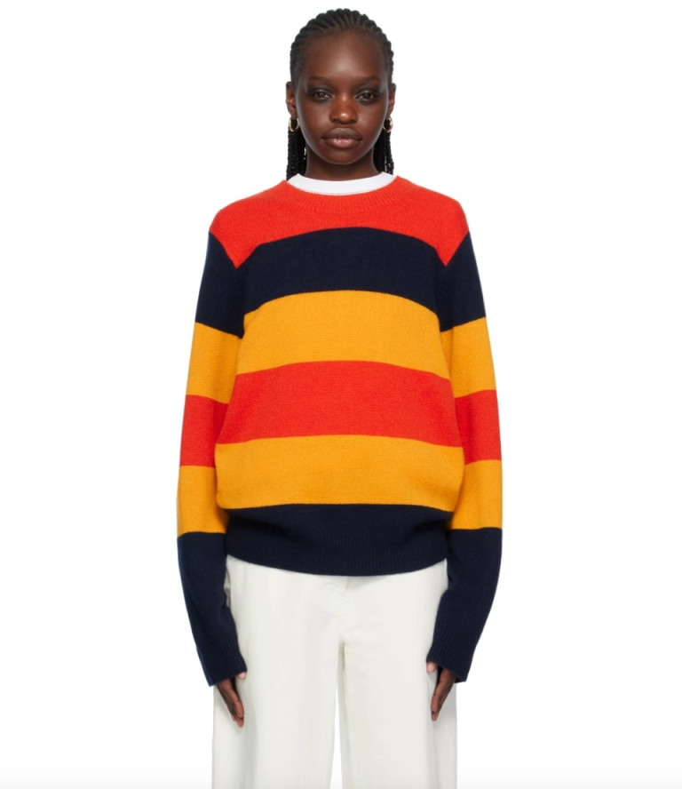 Guest In Residence Multicolor Striped Sweater