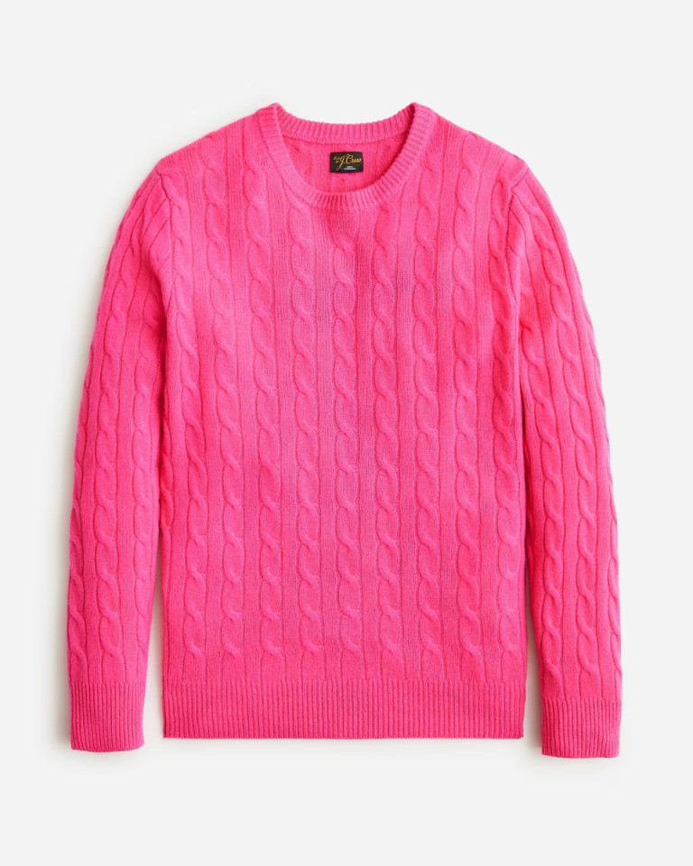 JCrew Cashmere Cable-Knit Sweater