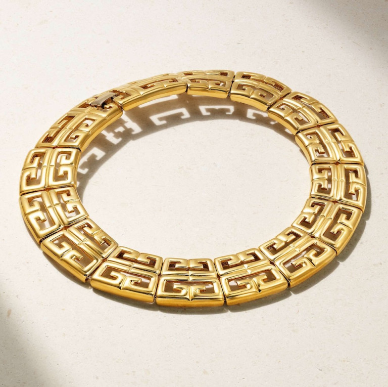 Susan Caplan Vintage Givenchy Gold-Plated Necklace