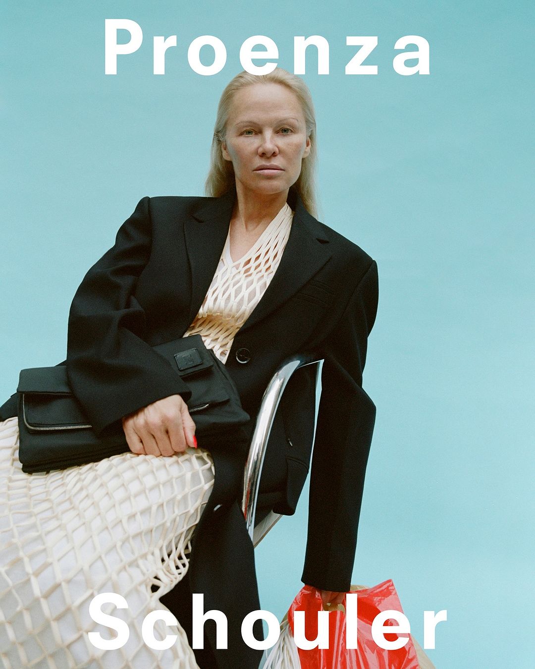 Pamela Anderson Proenza Schouler Spring 2024 Campaign