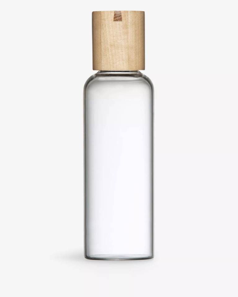 Iittala Meno Birch and Glass Water Bottle