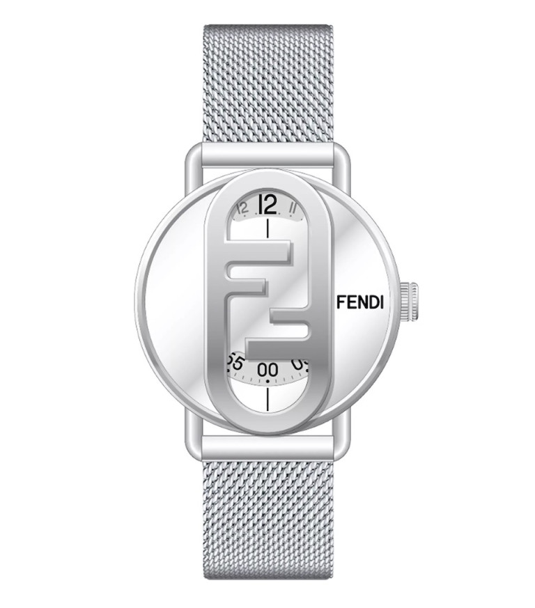 Fendi OLock Stainless Steel Bracelet Watch